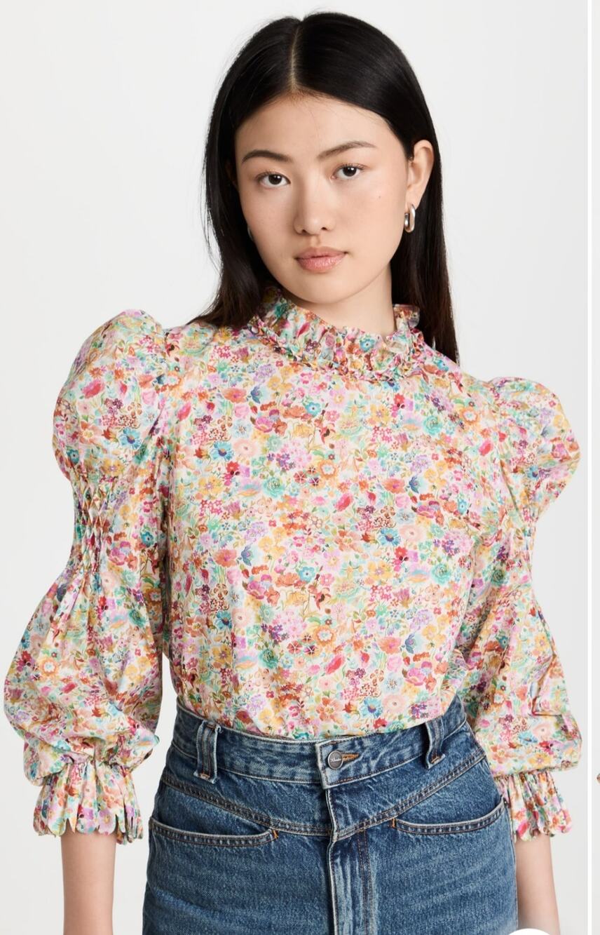 HORROR VACUI CLAIRE BLOUSE, SIZE XS *
